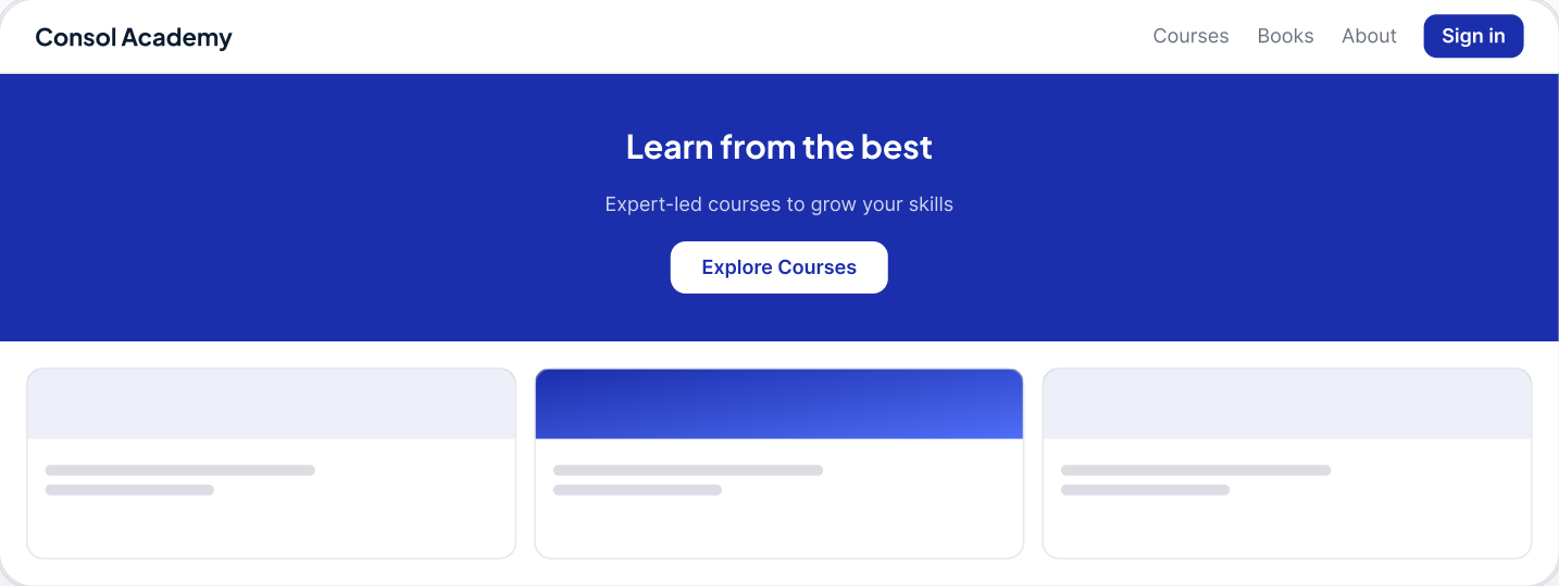 Everything your academy needs to sell online