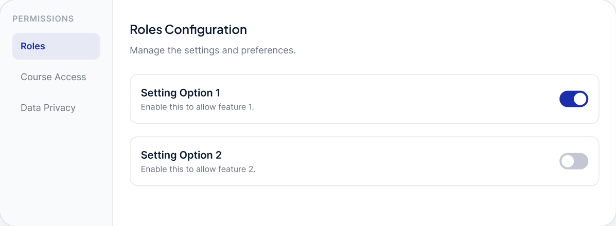 Role Permissions