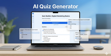 AI quiz generator concept